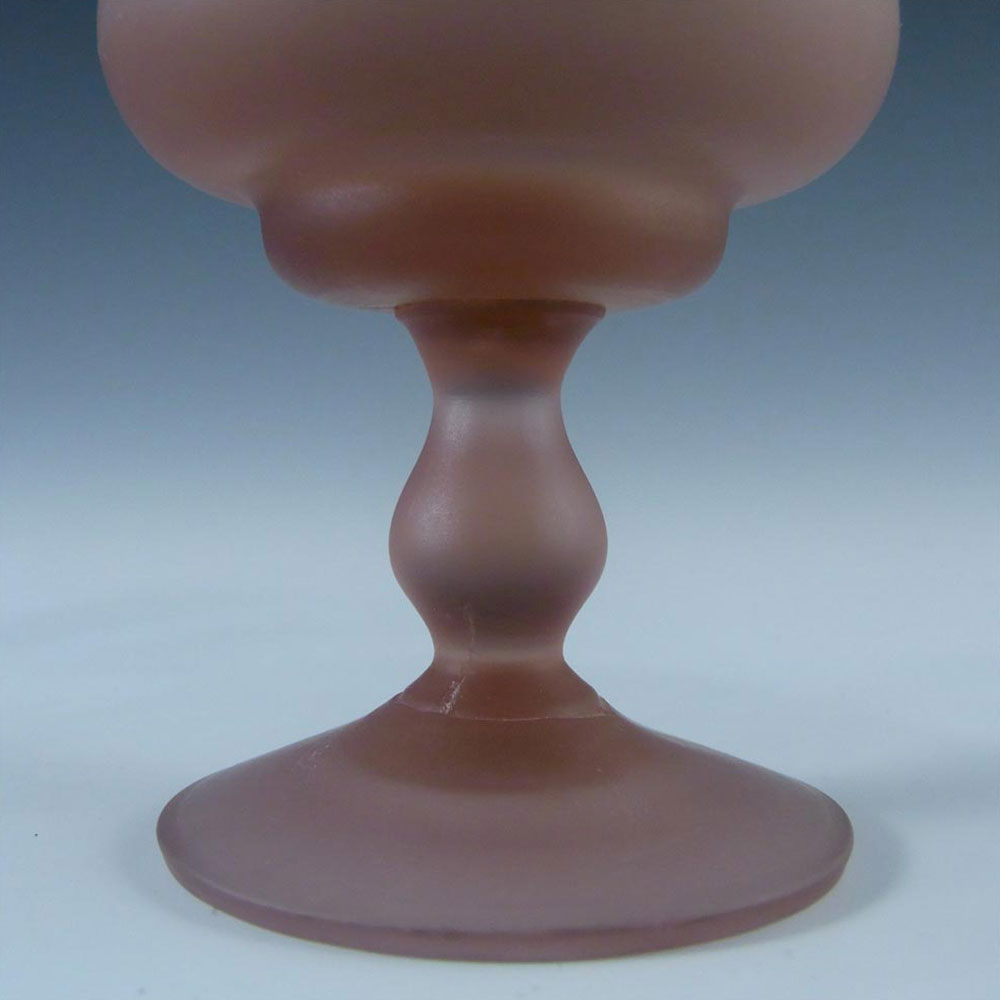 Stelvia Italian 'Lavorazione a Mano' Pink Glass Vase - Click Image to Close