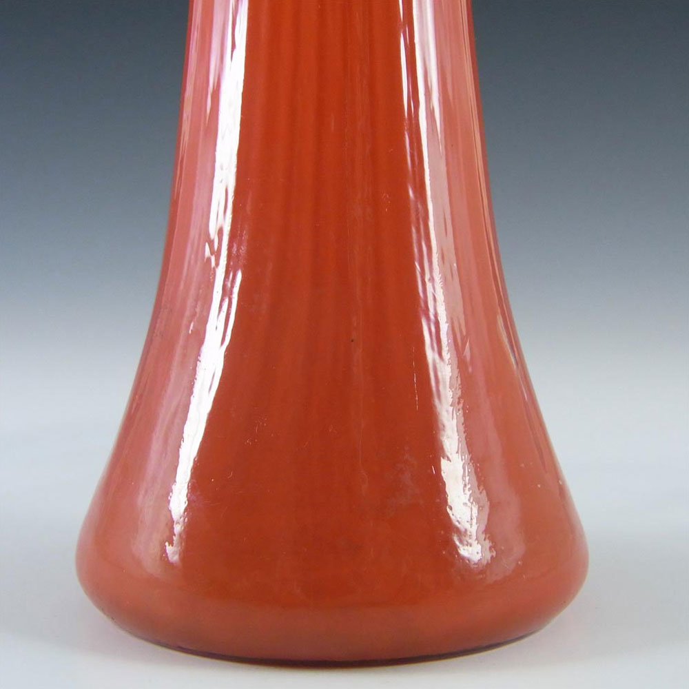 (image for) Czech / Bohemian Vintage Red & Blue Glass Tango Vase - Click Image to Close