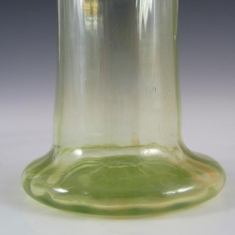 (image for) Victorian Vaseline/Uranium Glass Jack in the Pulpit Vase - Click Image to Close
