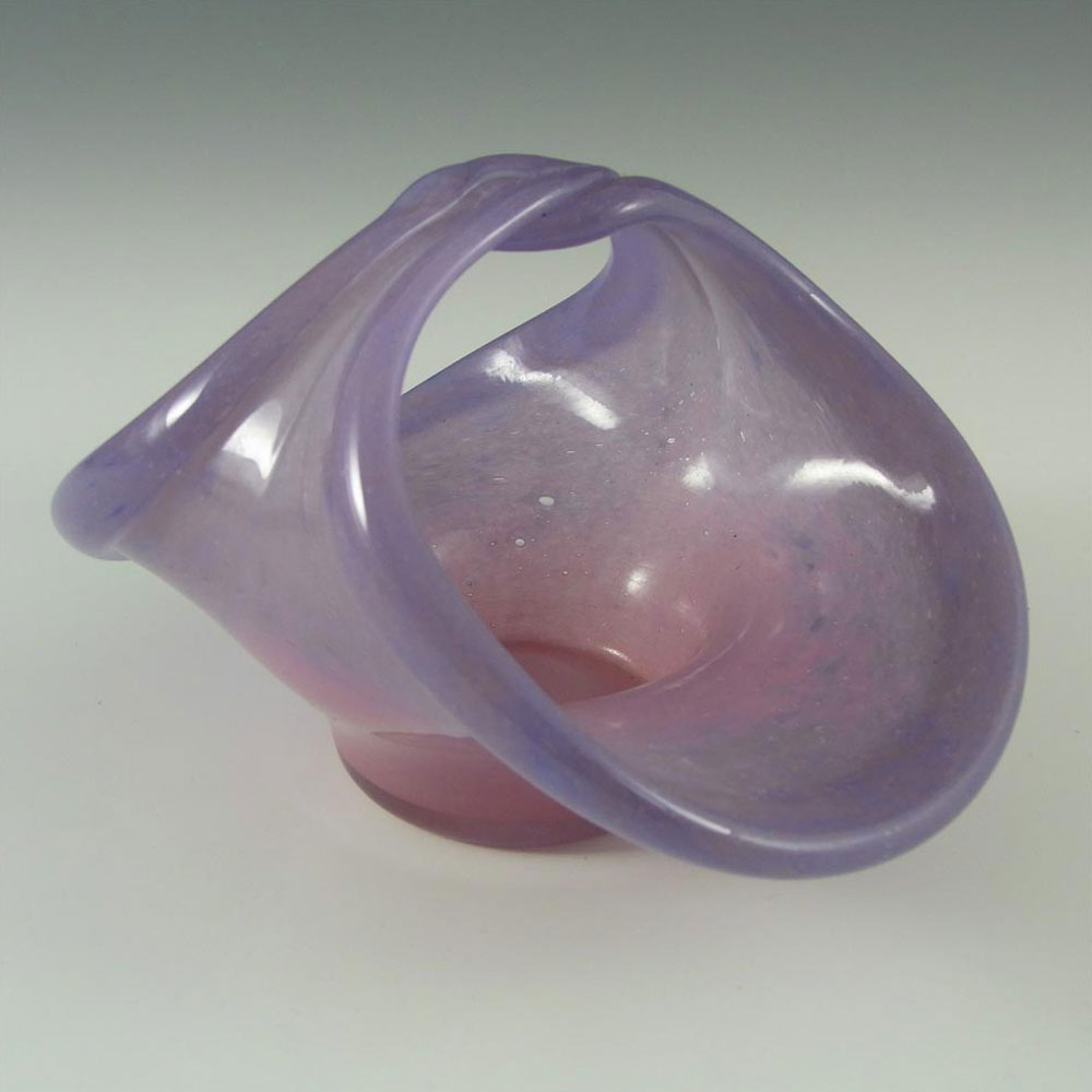 Vasart Signed Pink & Purple Mottled Glass Bowl B003 - Click Image to Close