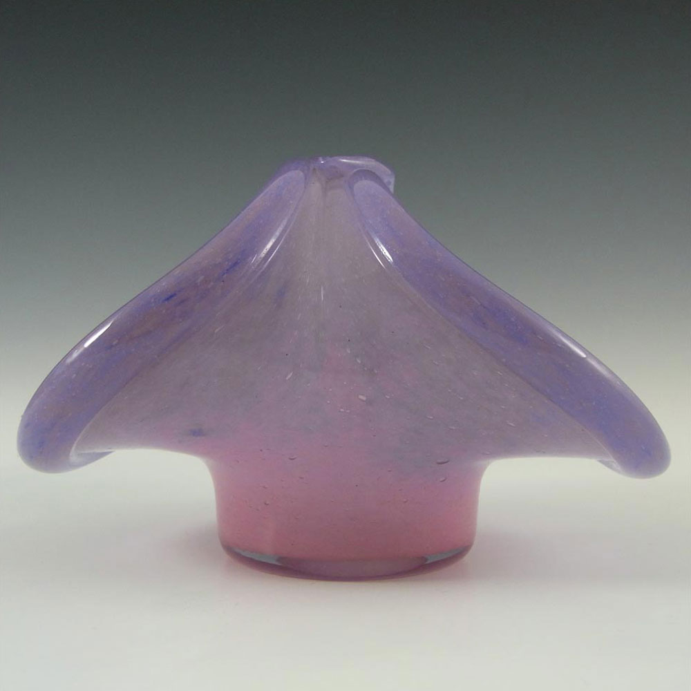 (image for) Vasart Signed Pink & Purple Mottled Glass Bowl B003 - Click Image to Close