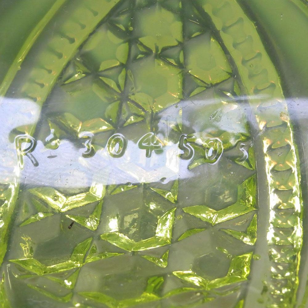 Henry Greener Vaseline / Pearline Uranium Glass Bowl - Click Image to Close