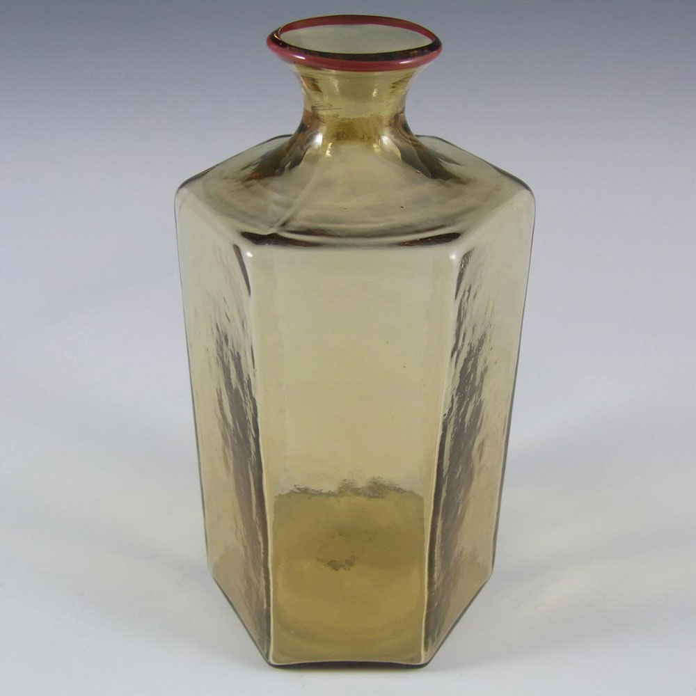 (image for) Venini Murano Amber Glass 'Vasetti' Vase - Signed '79 - Click Image to Close