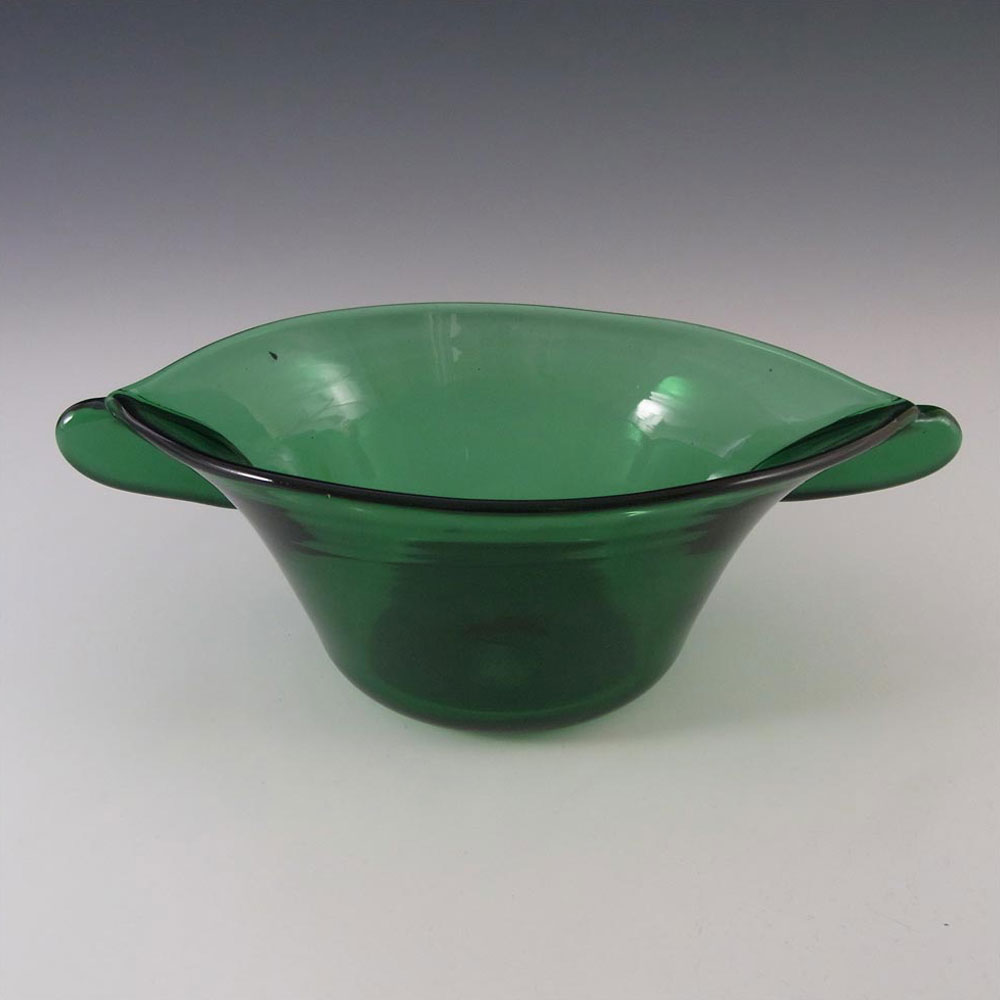 (image for) Stunning Empoli Verde 1970's Italian Green Glass Bowl - Click Image to Close
