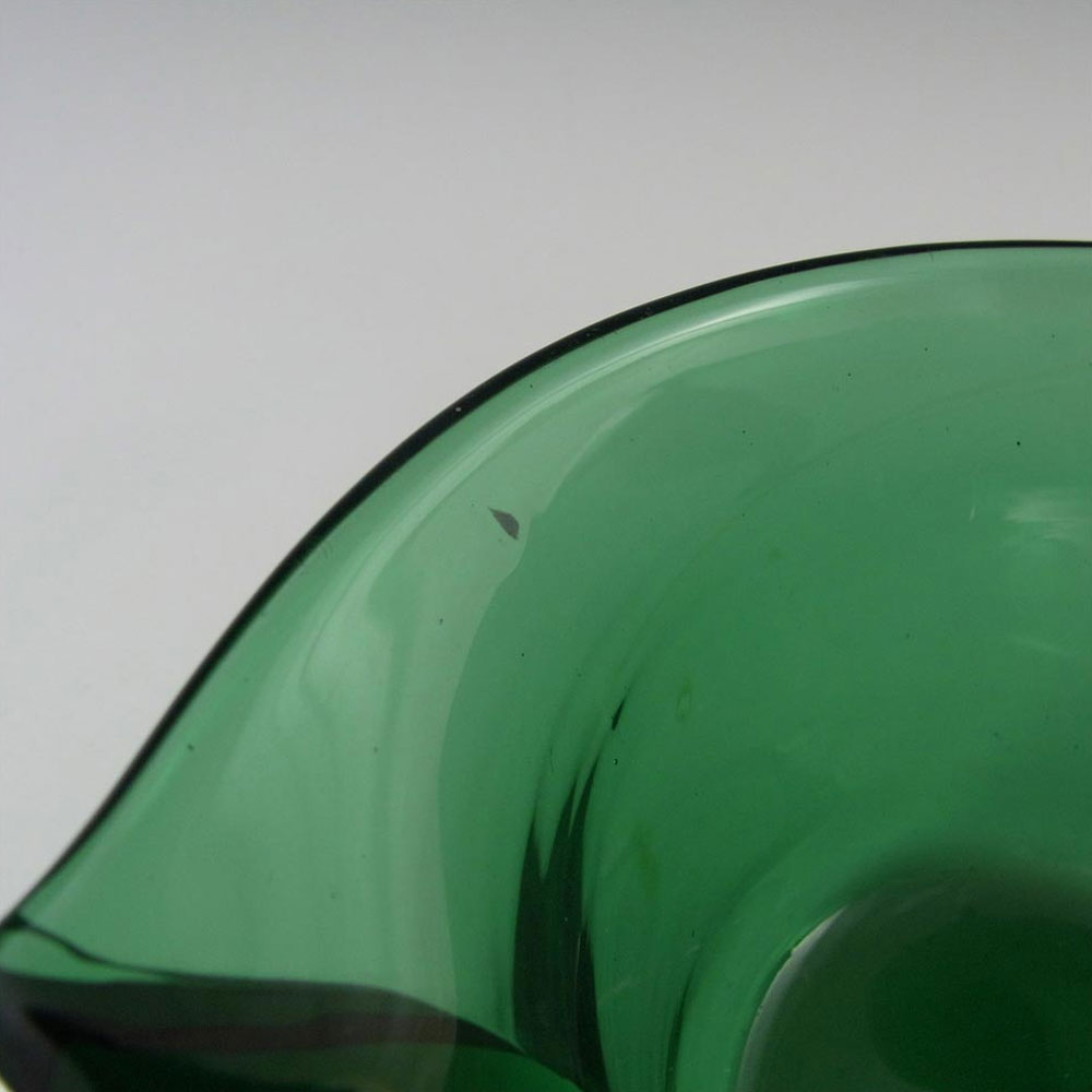 (image for) Stunning Empoli Verde 1970's Italian Green Glass Bowl - Click Image to Close