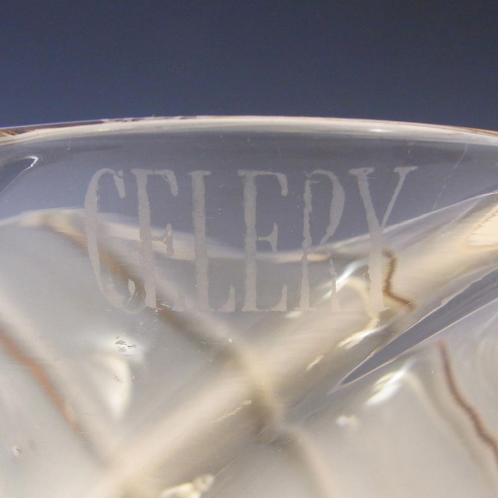(image for) Thomas Webb Stourbridge Amber Glass Vase - Marked - Click Image to Close