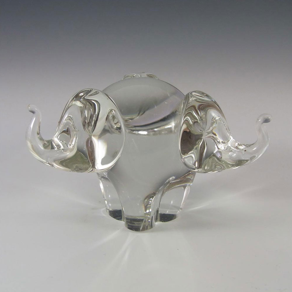 (image for) RARE Wedgwood Glass Three Headed Elephant Ring Stand RSW900 - Click Image to Close