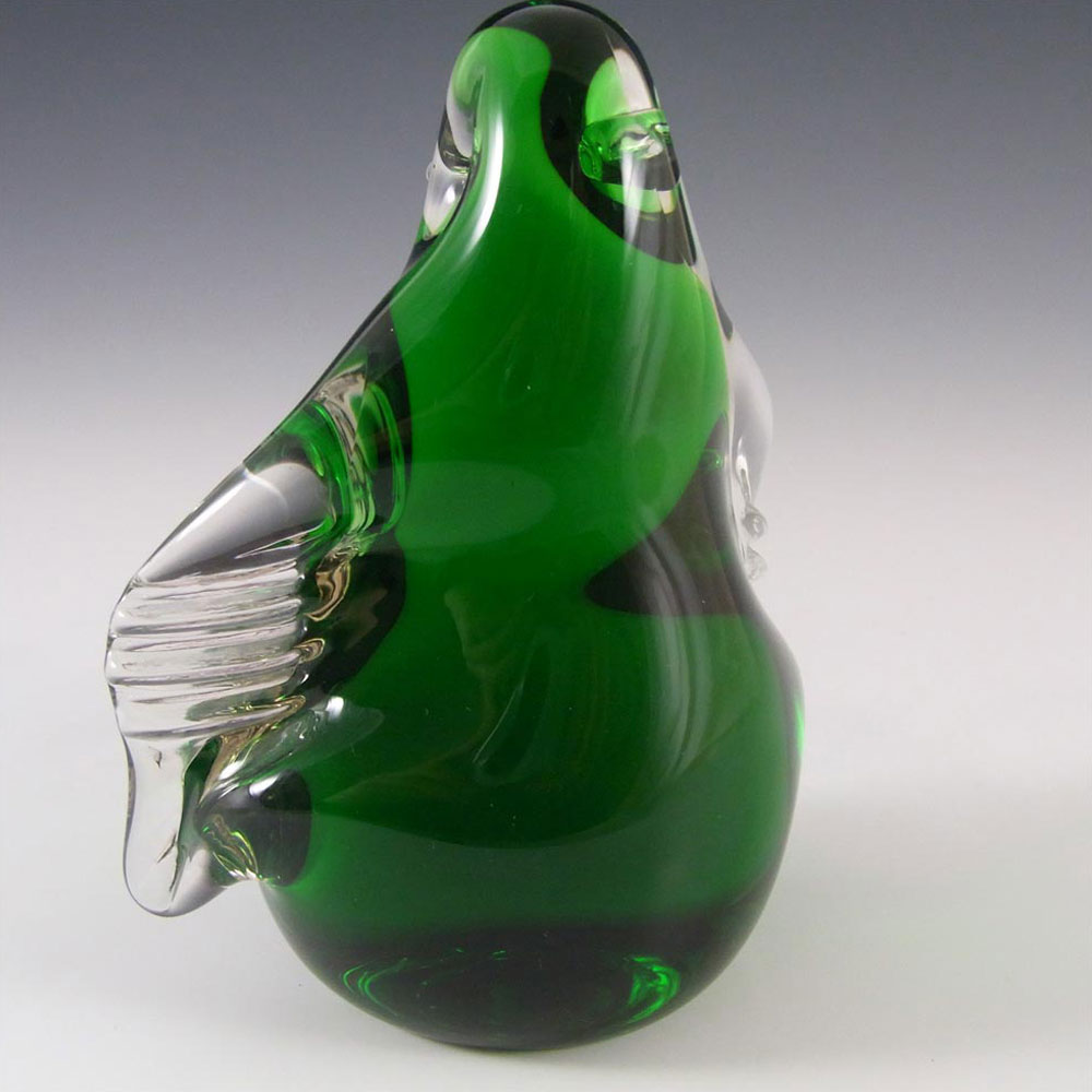 (image for) Wedgwood Green Glass Penguin Paperweight RSW72 - Marked - Click Image to Close
