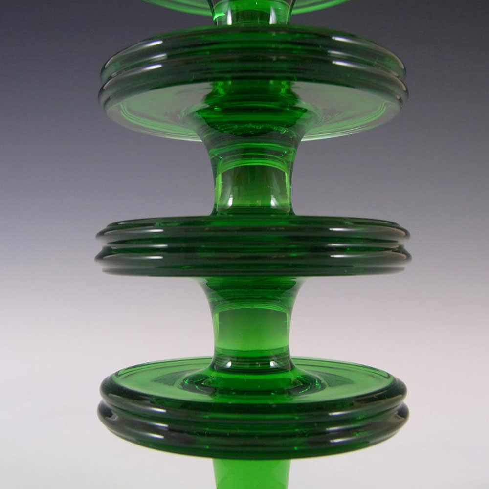 (image for) MARKED Wedgwood Green Glass Sheringham Candlestick RSW13/3 - Click Image to Close