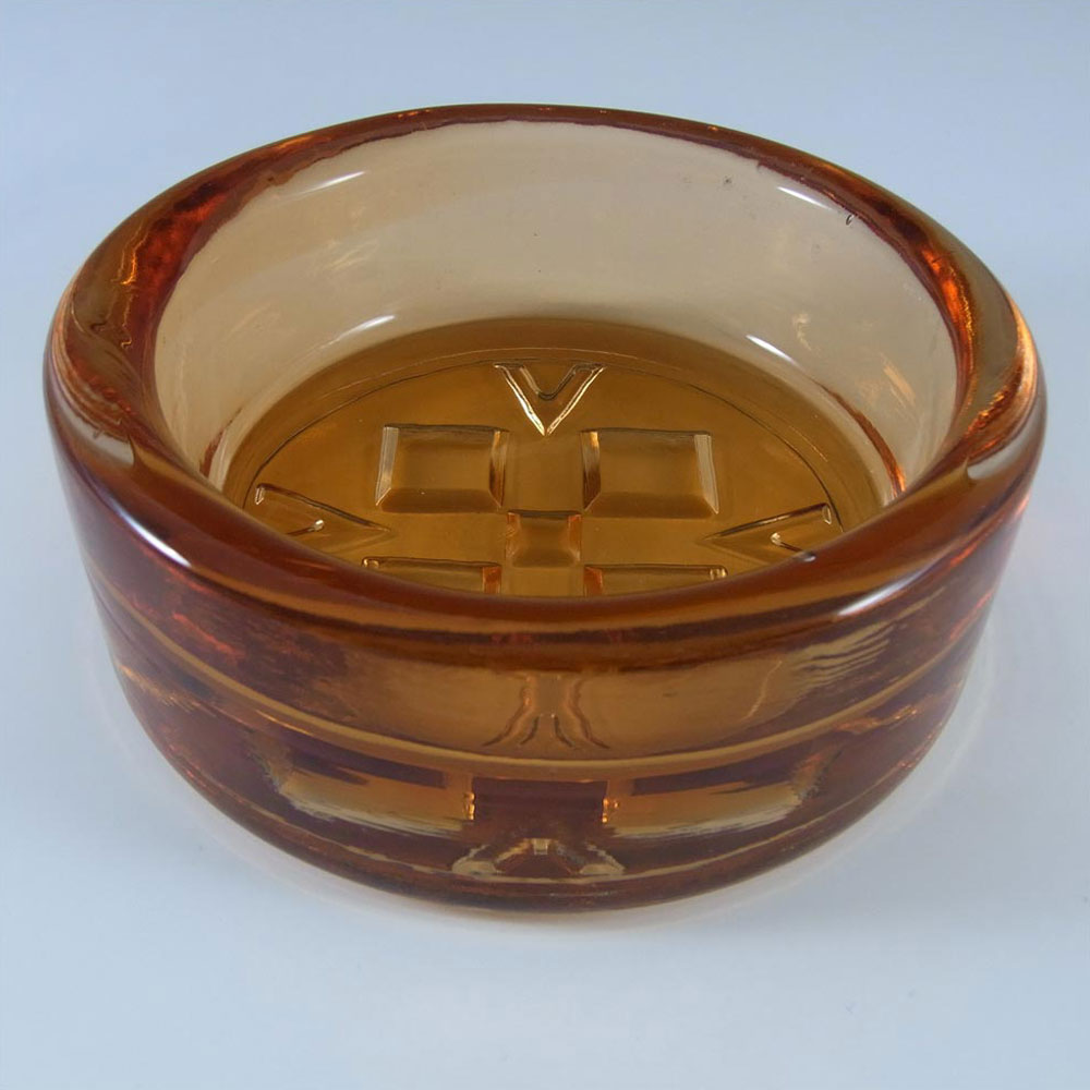 Wedgwood/Stennett-Willson Glass Textured Bowl - Marked - Click Image to Close