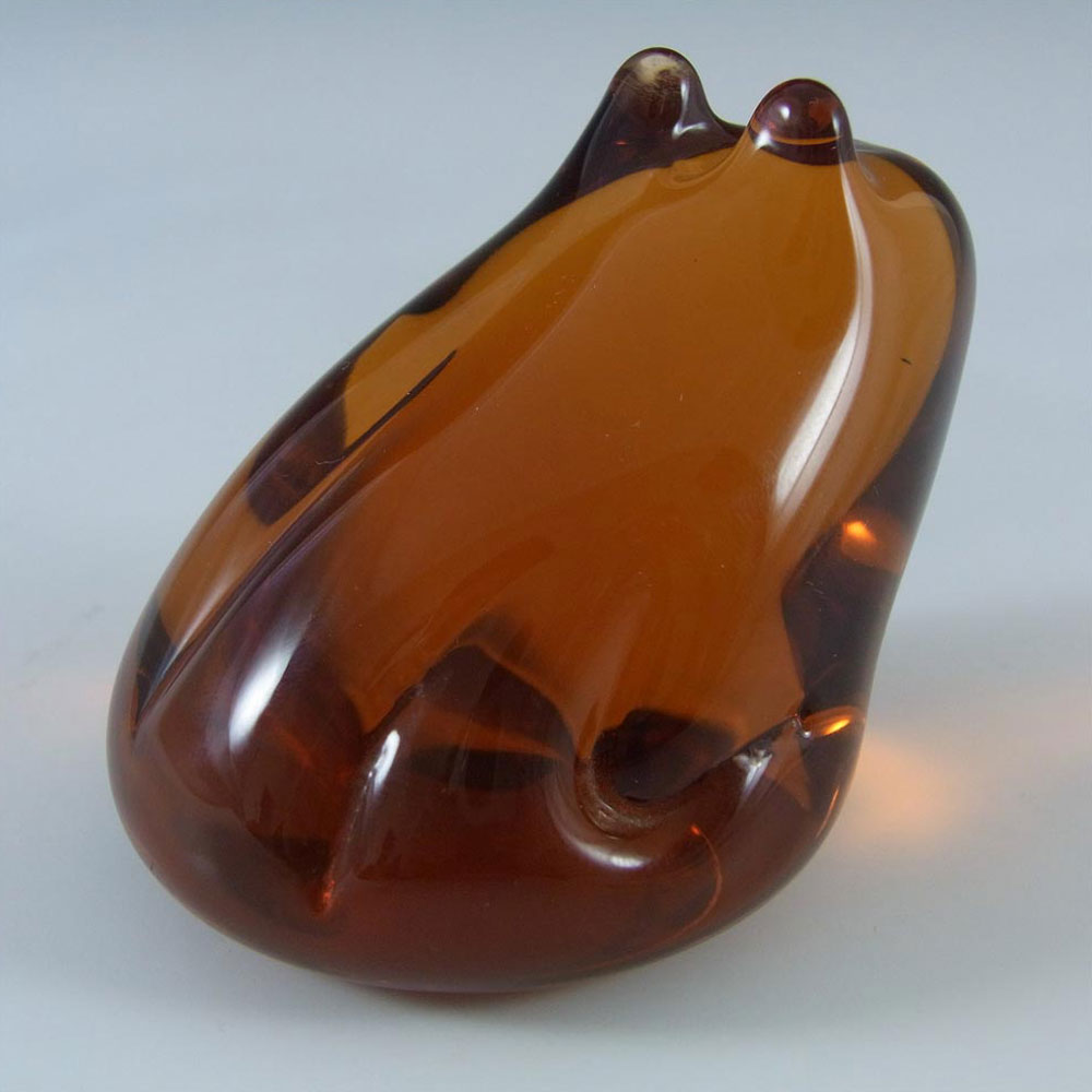 Wedgwood Topaz Glass Lilliput Frog Paperweight L5015 - Click Image to Close
