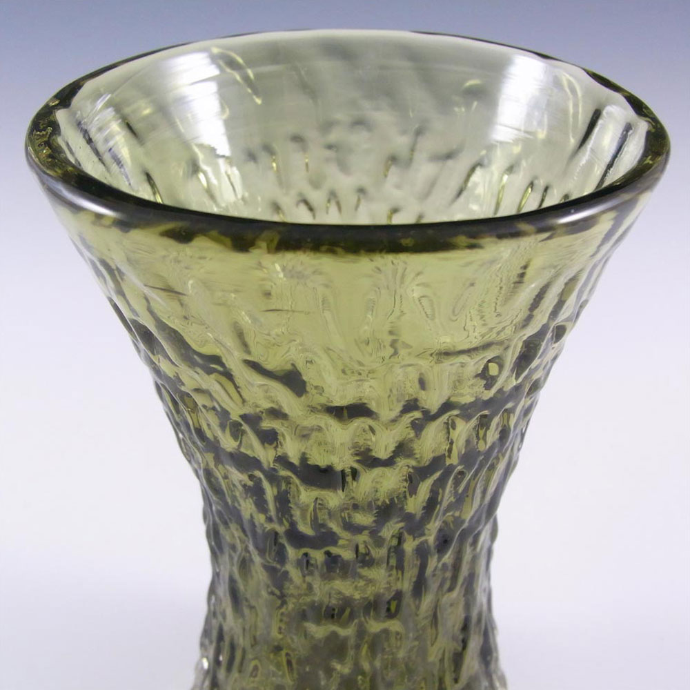 (image for) Whitefriars #9836 Baxter Sage Textured Glass Hourglass Vase - Click Image to Close