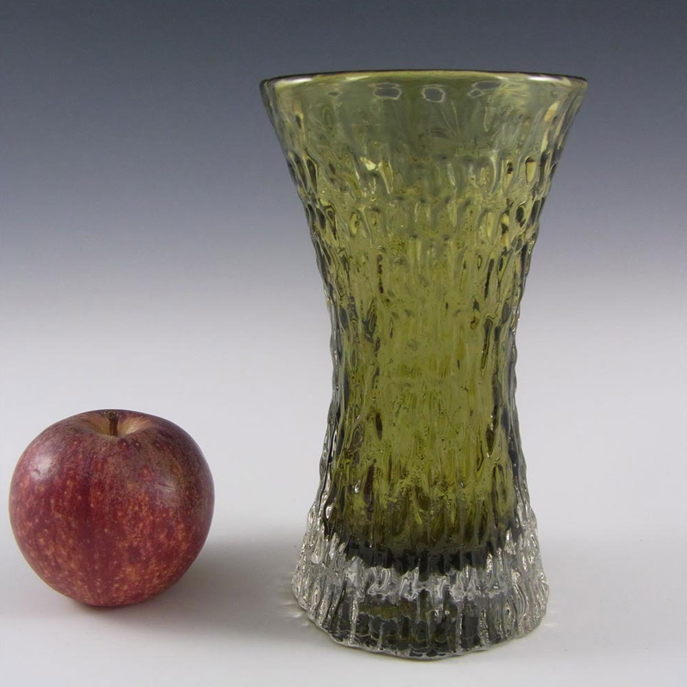 (image for) Whitefriars #9836 Baxter Sage Textured Glass Hourglass Vase - Click Image to Close