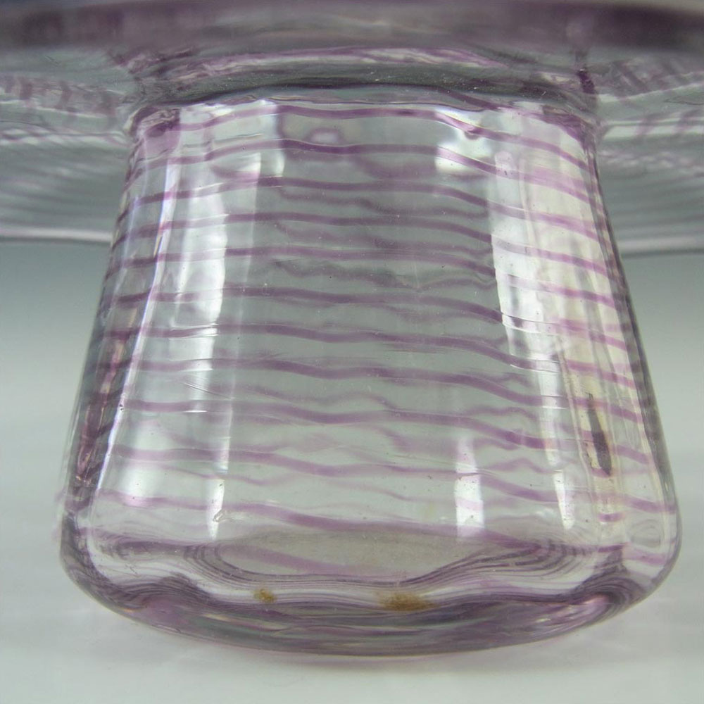 (image for) Stevens + Williams / Royal Brierley Purple Glass Trailed Posy Bowl - Click Image to Close