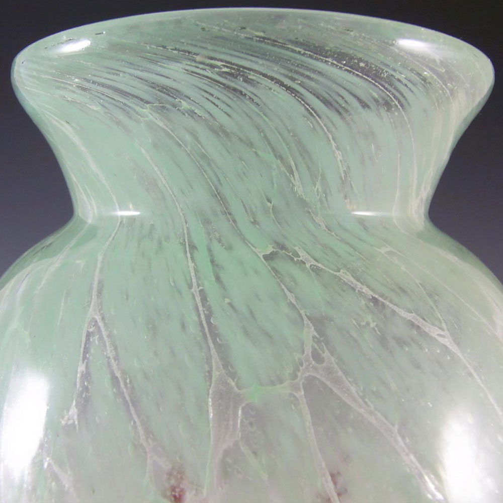 (image for) WMF Ikora 1930's Art Deco German Green Glass Vase - Click Image to Close
