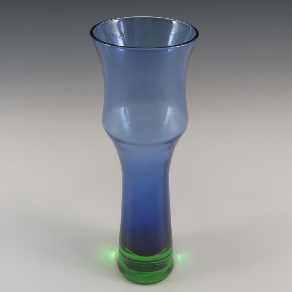 (image for) Aseda Bo Borgstrom Swedish Blue/Green Glass Vase B5/602 - Click Image to Close