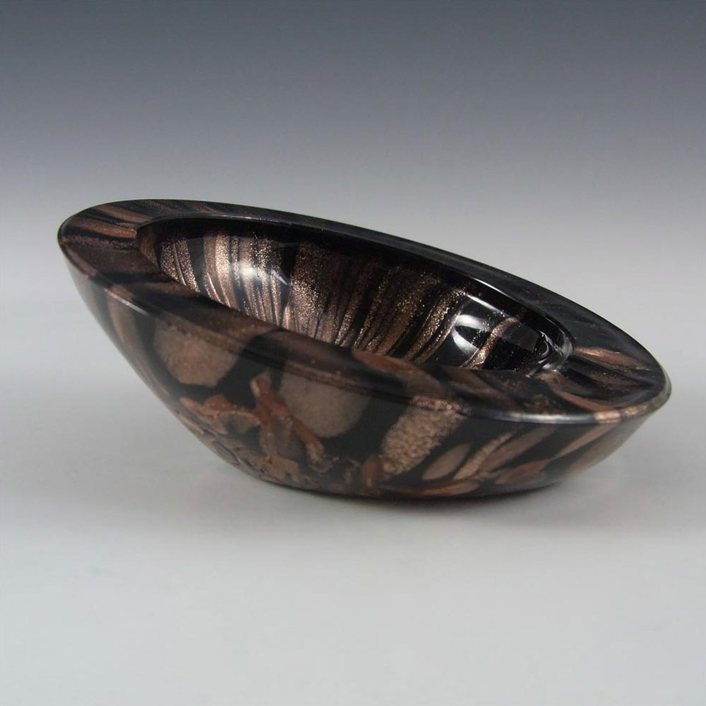 V Nason & C Murano Aventurine Glass Bowl - Labelled - Click Image to Close
