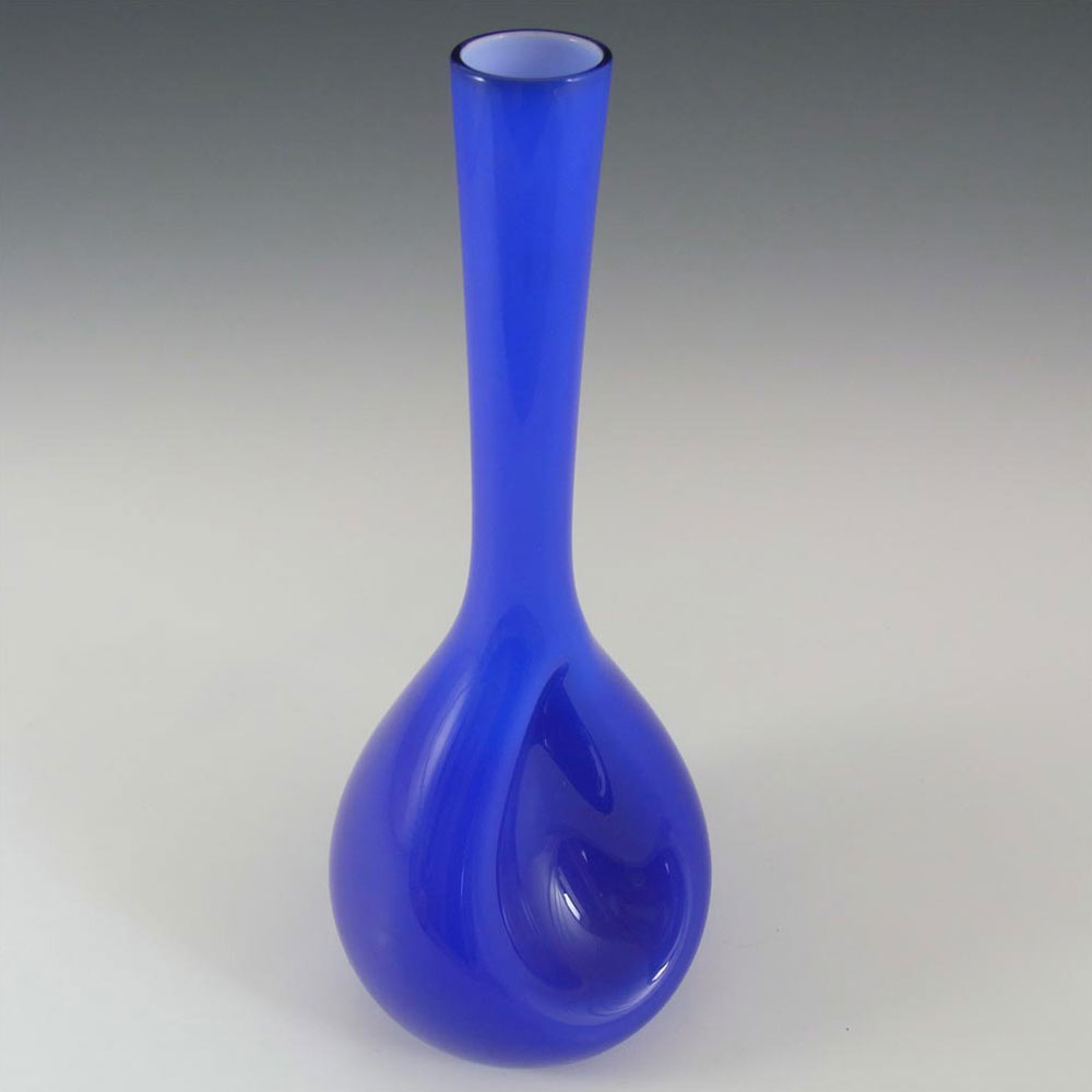 (image for) Elme Scandinavian Blue Cased Glass Vase by Gunnar Ander - Click Image to Close