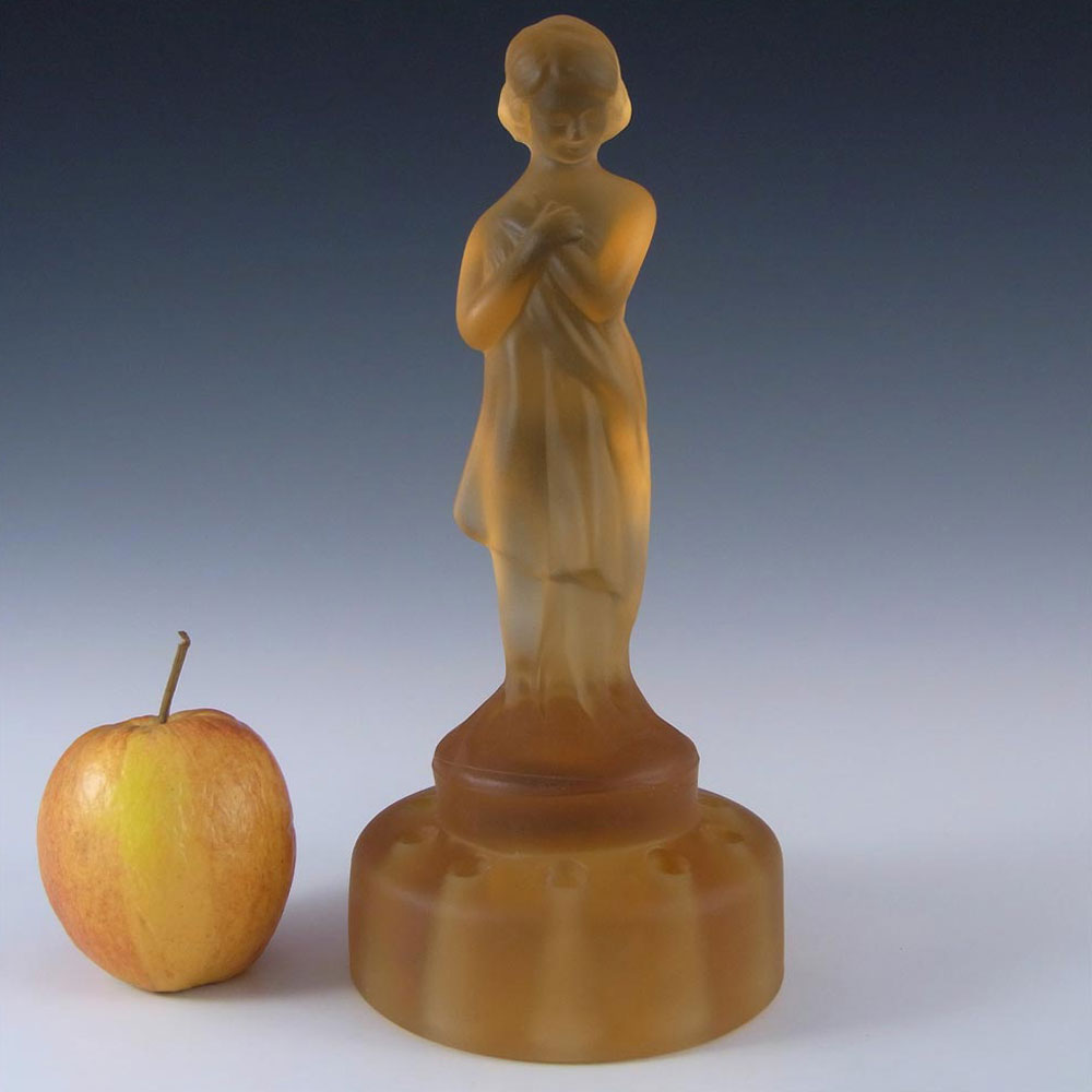 (image for) Cambridge Glass Art Deco Nude "Draped Lady" Figurine - Click Image to Close