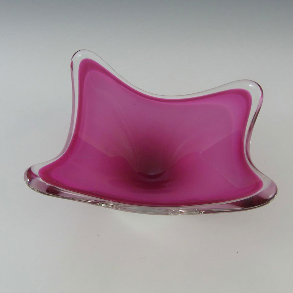 (image for) Flygsfors Coquille Glass Bowl by Paul Kedelv Signed '57 - Click Image to Close