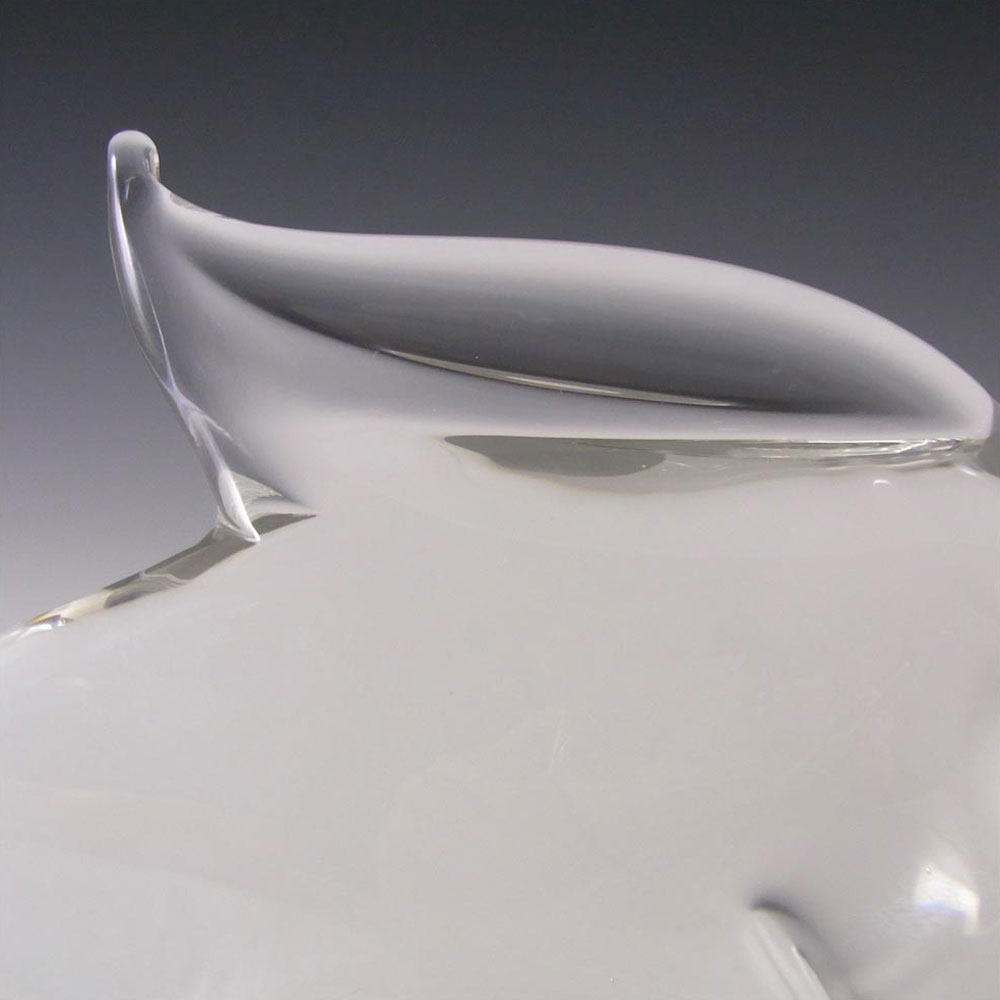 (image for) FM Konstglas / Ronneby / Marcolin Fumato Glass Fish - Signed - Click Image to Close