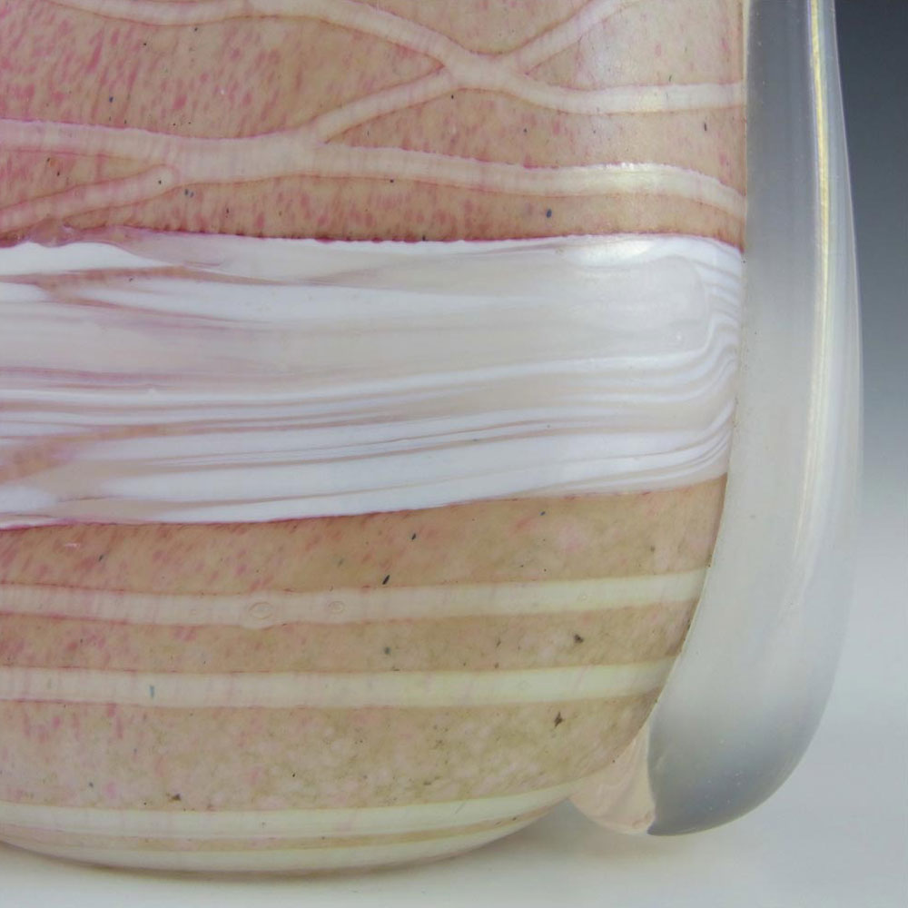 Gozo Maltese Glass 'Sunshine' Vase - Signed + Labelled - Click Image to Close