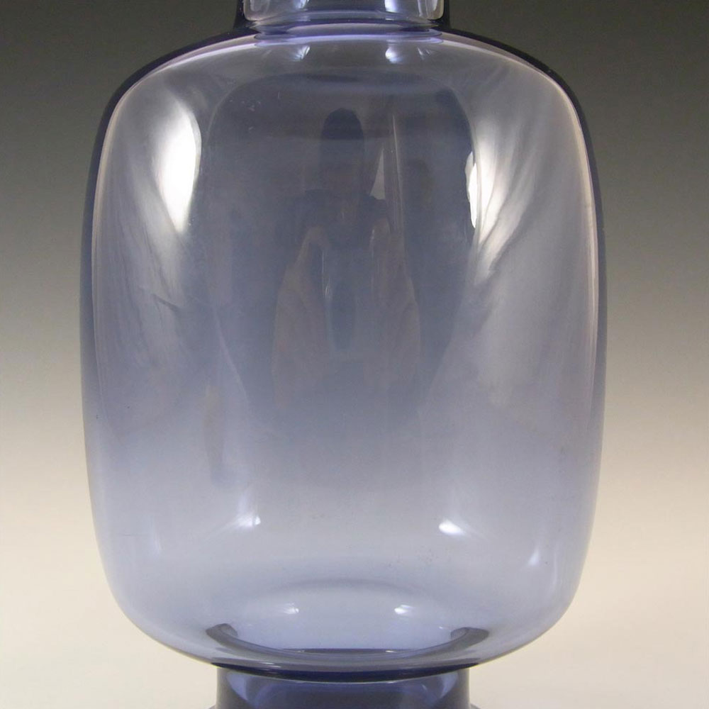(image for) Holmegaard #290098 Per Lutken Blue Glass 'Safir' Vase - Signed - Click Image to Close