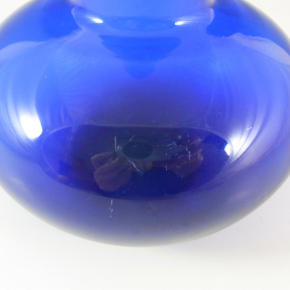 Holmegaard 'Timeglas' Blue Glass 9.75" Vase by Per Lutken - Click Image to Close
