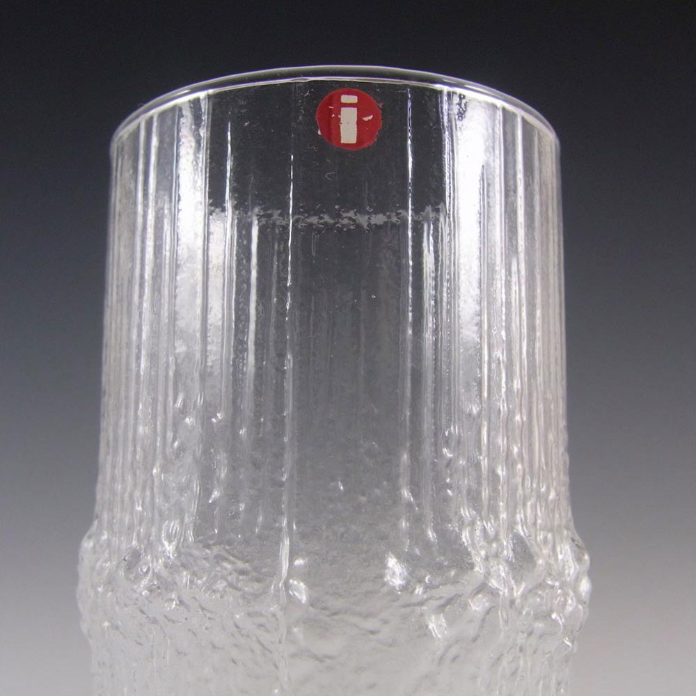 (image for) Iittala Tapio Wirkkala Swedish Glass "Niva" Tumblers - Label - Click Image to Close