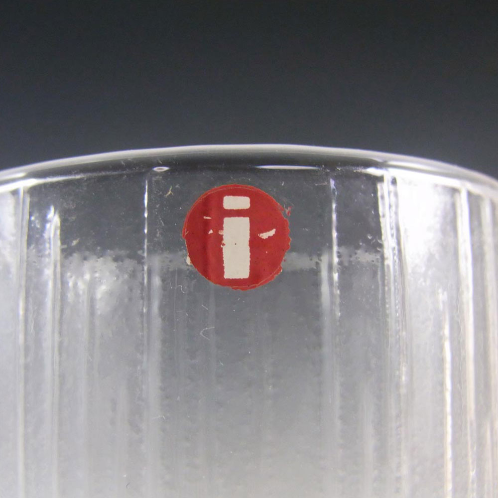 (image for) Iittala Tapio Wirkkala Swedish Glass "Niva" Tumblers - Label - Click Image to Close