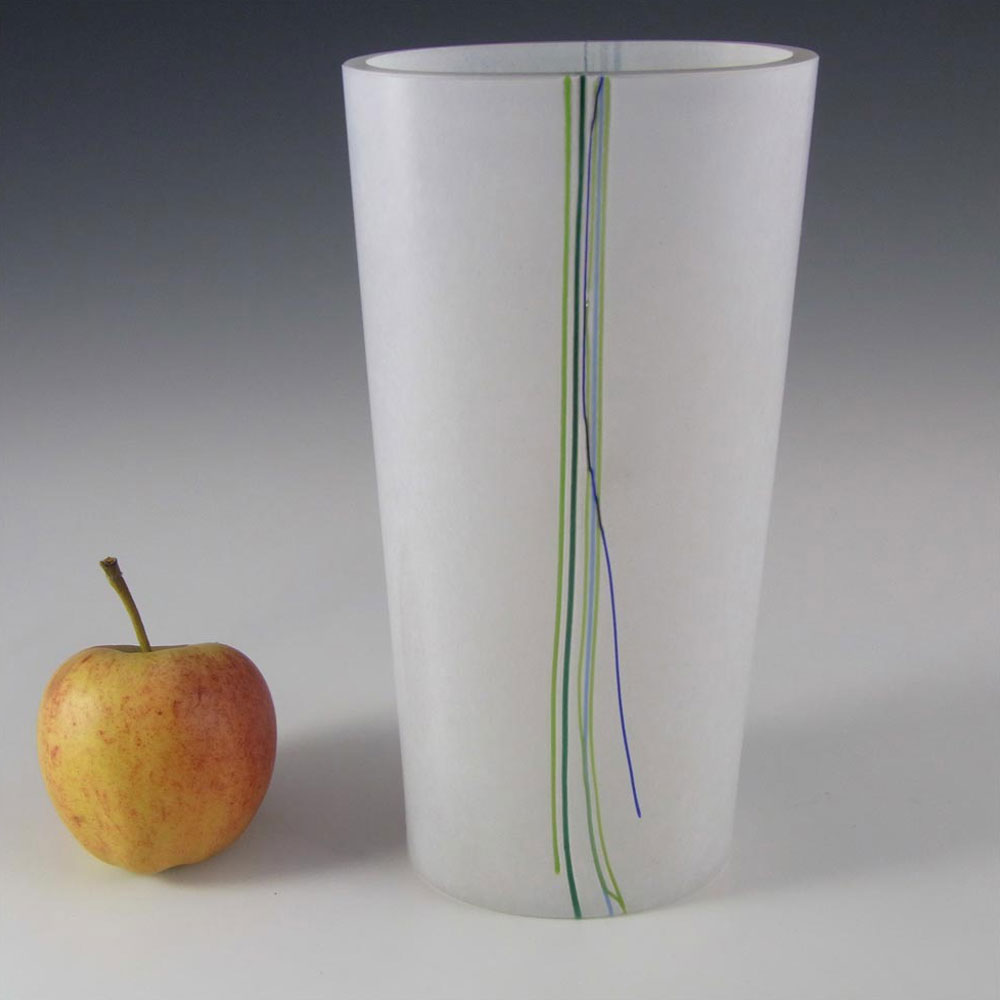 (image for) Kosta Boda Glass 'Rainbow' 7.5" Vase - Signed Bertil Vallien #48227 - Click Image to Close