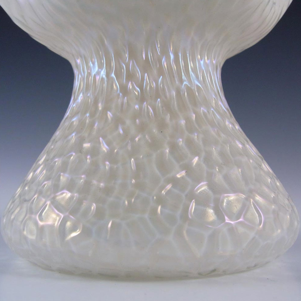 (image for) Kralik Art Nouveau Iridescent Mother-of-Pearl Glass Martelé Vase - Click Image to Close