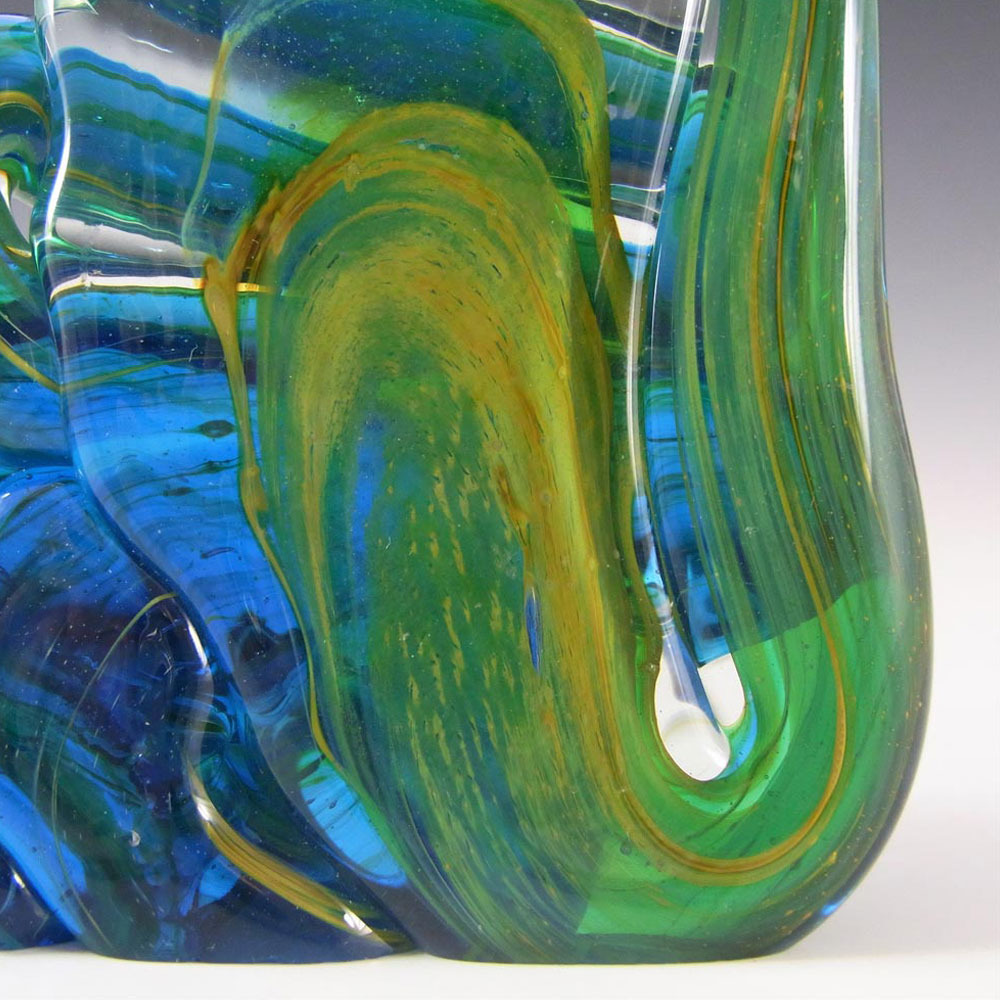 (image for) Mdina 'Blue Summer' Maltese Glass Knot Sculpture - Click Image to Close