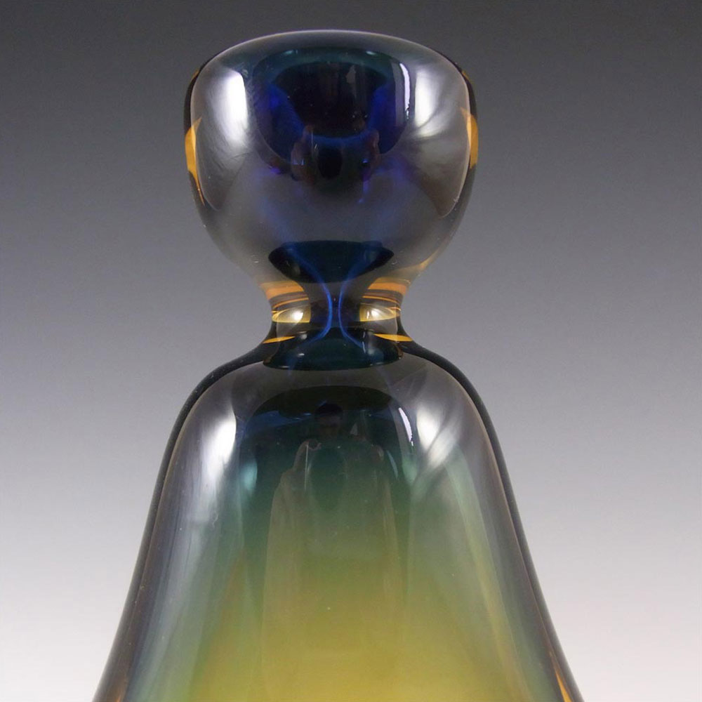 (image for) Mstisov Czech 1950s Glass Candlestick - Frantisek Zemek - Click Image to Close