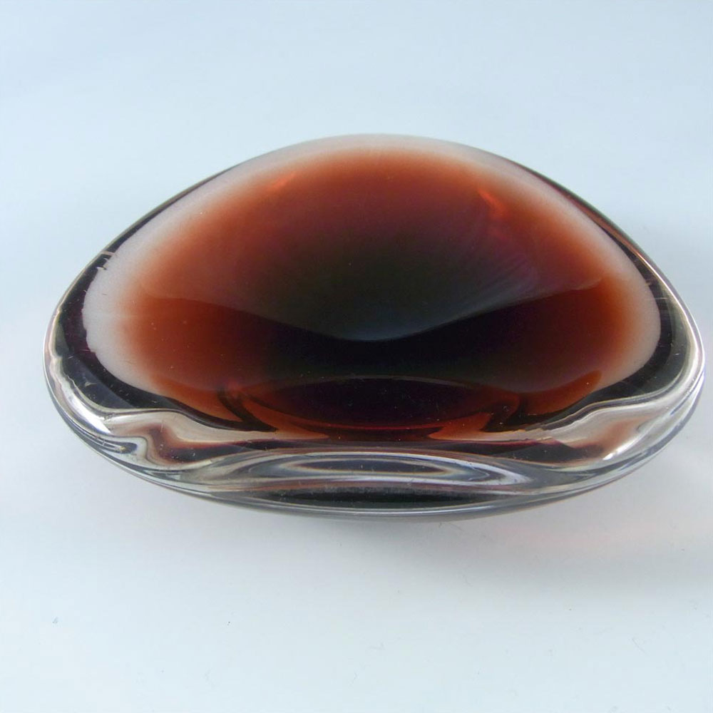 (image for) Orrefors Sven Palmqvist Brown Glass Bowl - Signed PU 3092/13 - Click Image to Close