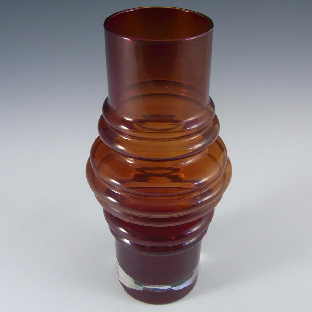 (image for) Riihimaki #1516 Riihimaen Red Glass 'Tulppaani' Vase - Click Image to Close
