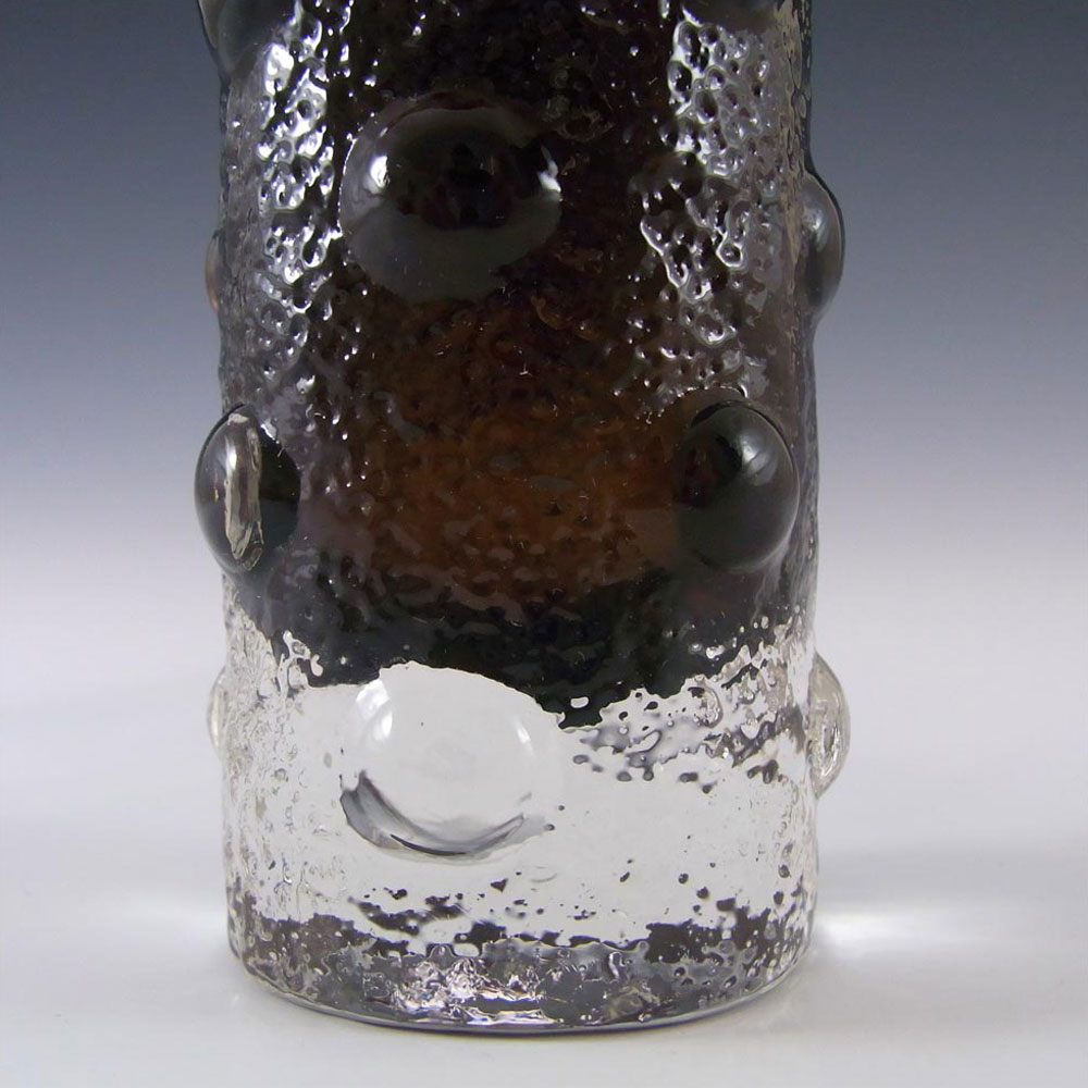 (image for) Riihimaki #1462 Riihimaen Tamara Aladin Brown Glass Vase - Click Image to Close