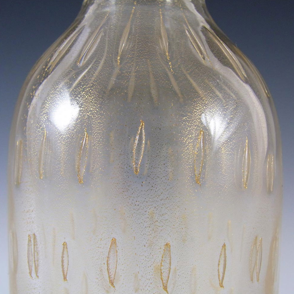 (image for) Archimede Seguso / Tiffany & Co Gold Leaf Glass Vase - Signed - Click Image to Close