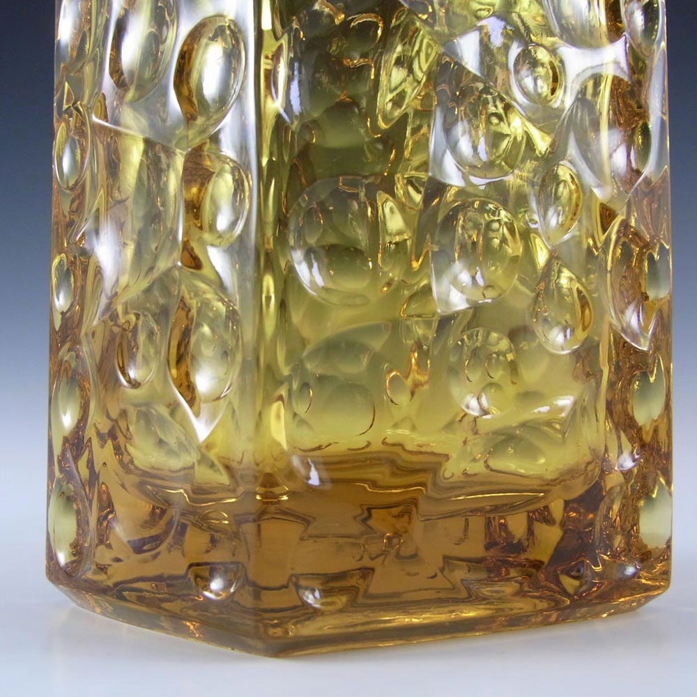 Rosice Sklo Union Amber Glass Vase Jiri Brabec #5122 - Click Image to Close