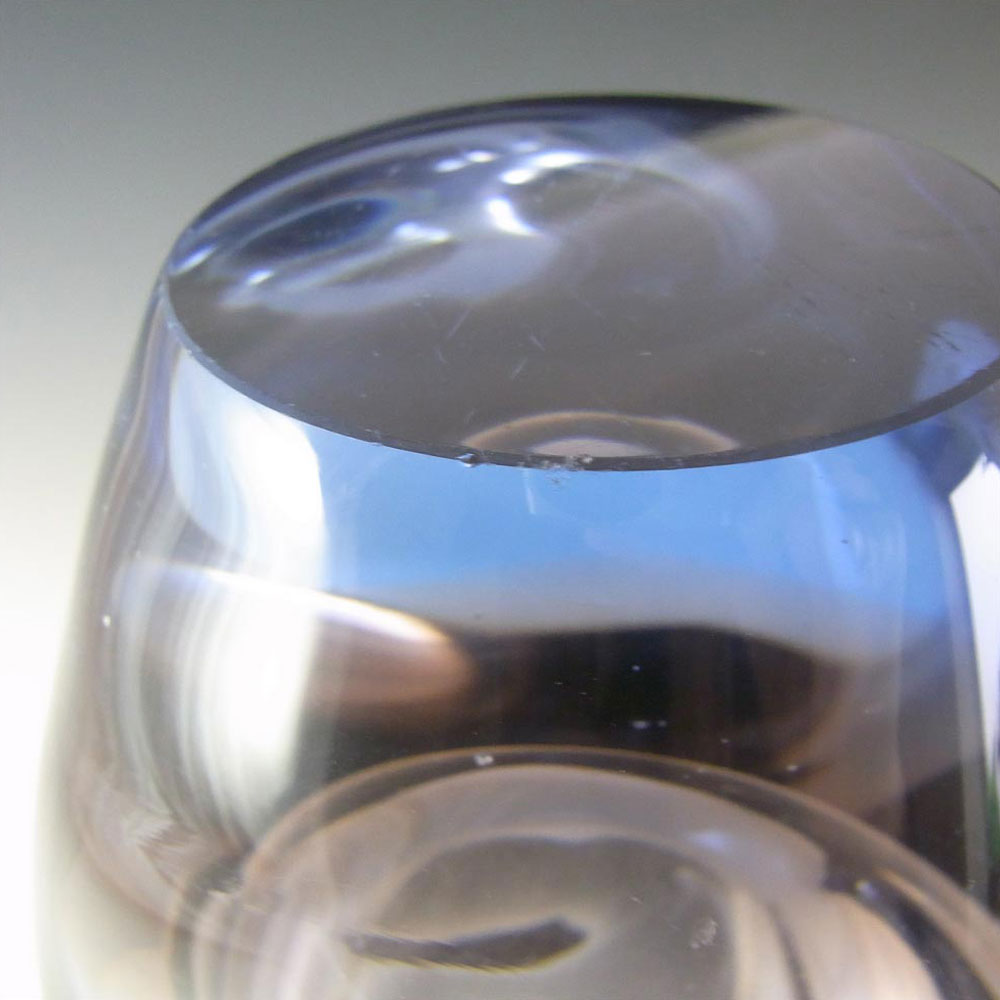 (image for) Skrdlovice #5650 Czech Pink & Blue Glass Vase by Emanuel Beránek - Click Image to Close