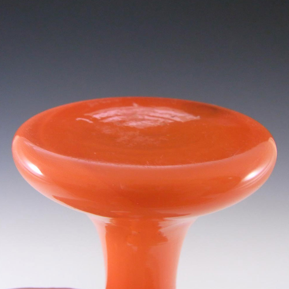 (image for) Czech/Bohemian 1930's Orange & Black Tango Glass Vase #3 - Click Image to Close