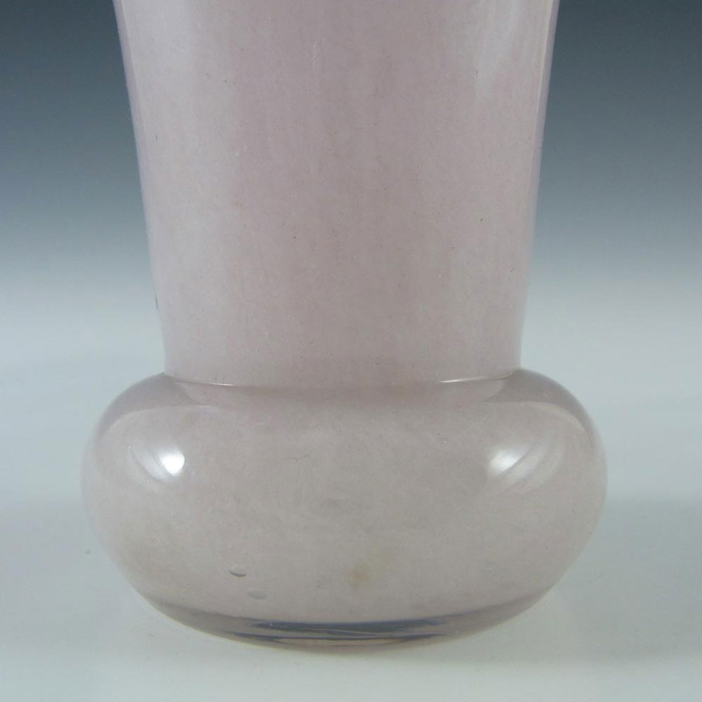 (image for) Vasart British Signed Pink Mottled Glass Vase V001 - Click Image to Close