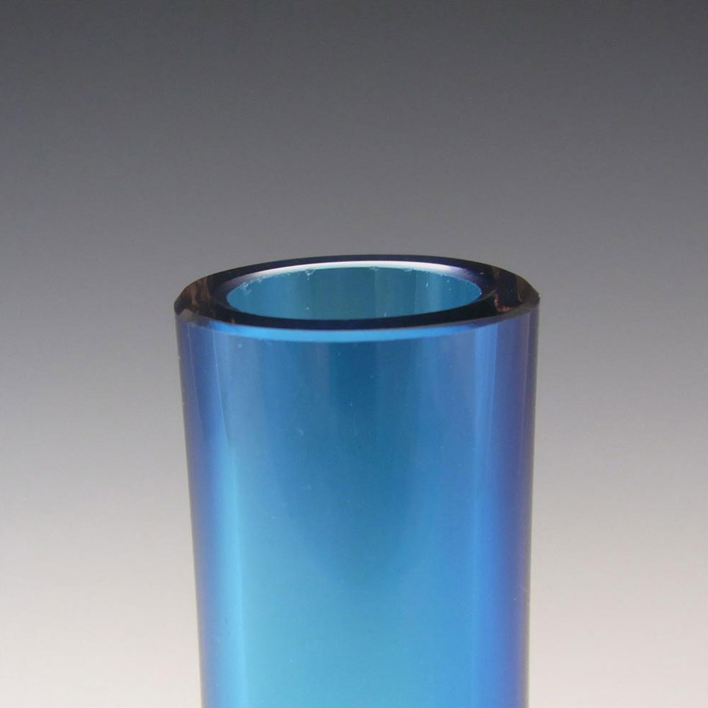 Whitefriars #9571 Baxter Kingfisher Blue Glass Teardrop Vase - Click Image to Close