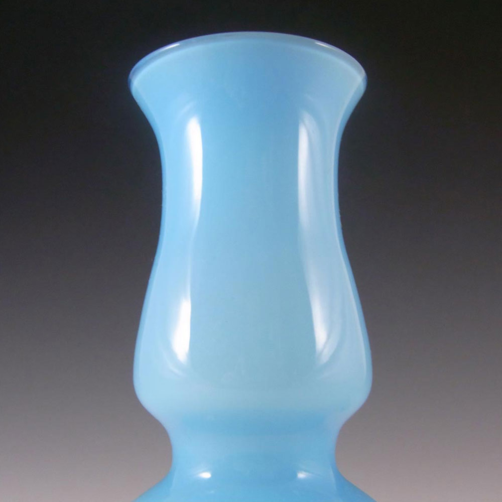 Ryd Swedish / Scandinavian Blue Cased Glass Hooped Vase - Click Image to Close