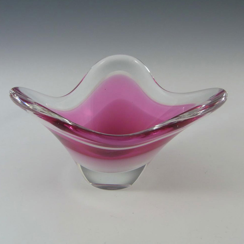 (image for) Flygsfors Coquille Glass Bowl by Paul Kedelv - Signed #2 - Click Image to Close