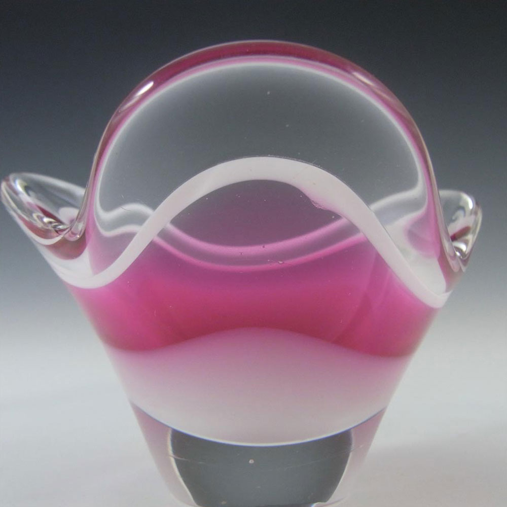 (image for) Flygsfors Coquille Glass Bowl by Paul Kedelv - Signed #2 - Click Image to Close
