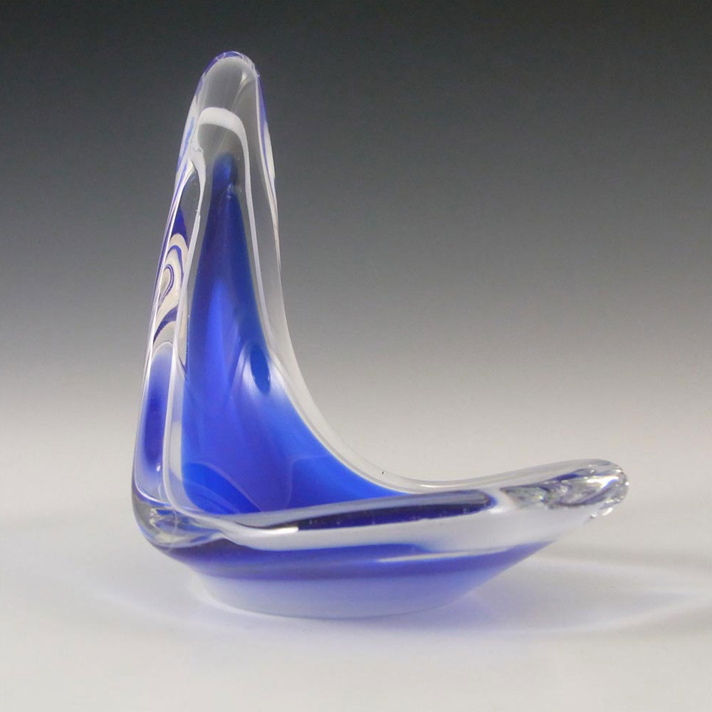 (image for) SIGNED Flygsfors Coquille Glass Bowl by Paul Kedelv '57 - Click Image to Close