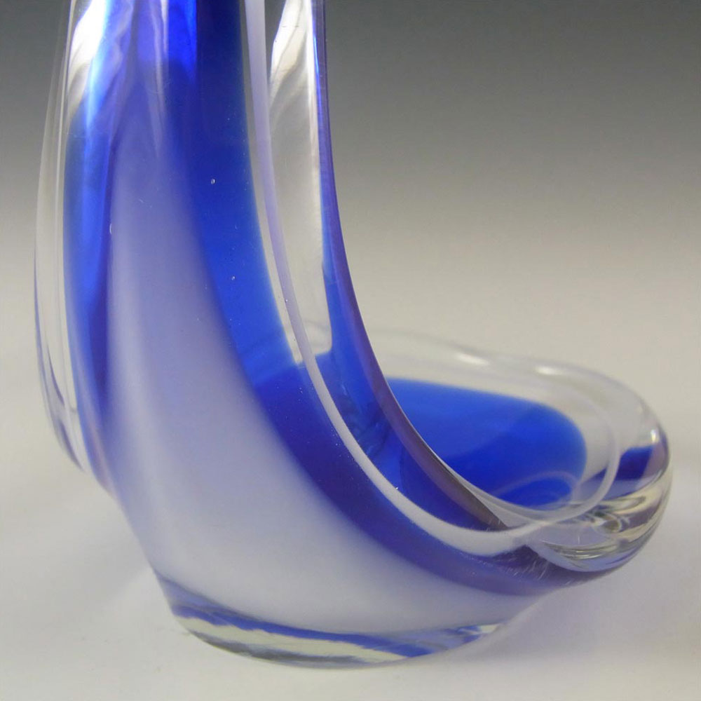 (image for) SIGNED Flygsfors Coquille Glass Bowl by Paul Kedelv '57 - Click Image to Close