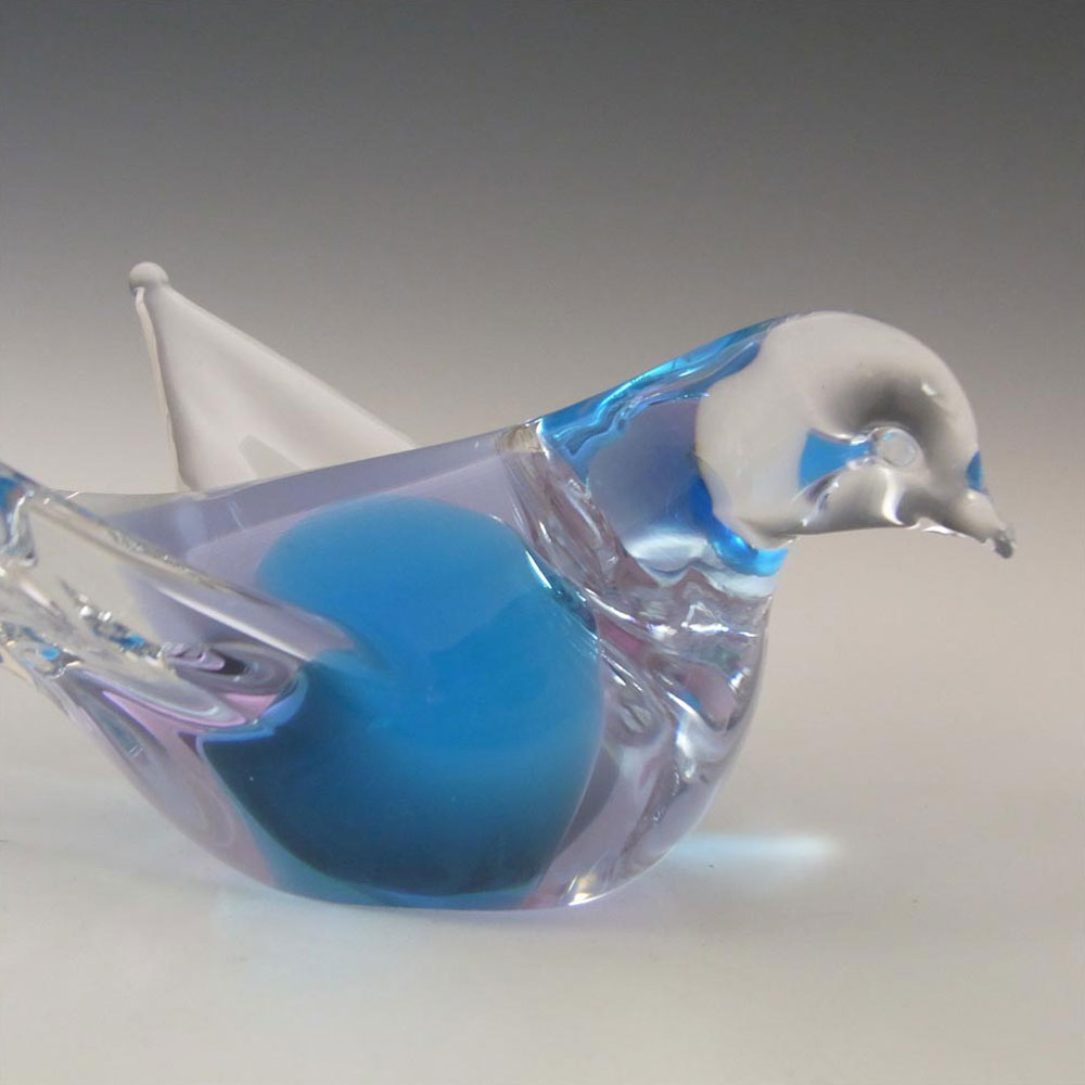 FM Konstglas/Ronneby Signed Neodymium Glass Bird - Click Image to Close