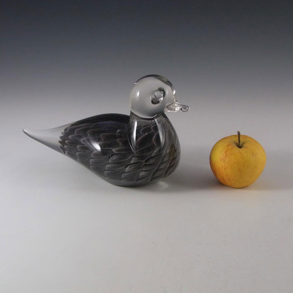 FM Konstglas/Marcolin Fumato Glass Bird - Signed & Label - Click Image to Close